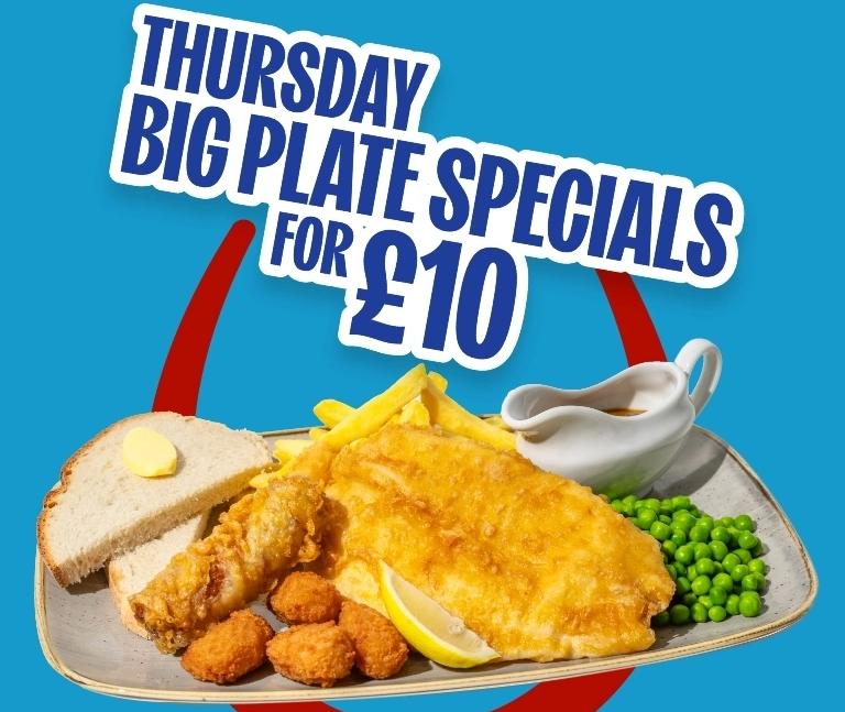 Thursday Big Plate Specials at The Highfield